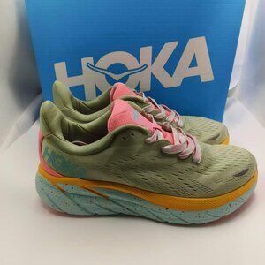 Hoka Free People Movement x Clifton 8 Seaweed Green Tea size 7.5B=EU39 1/3